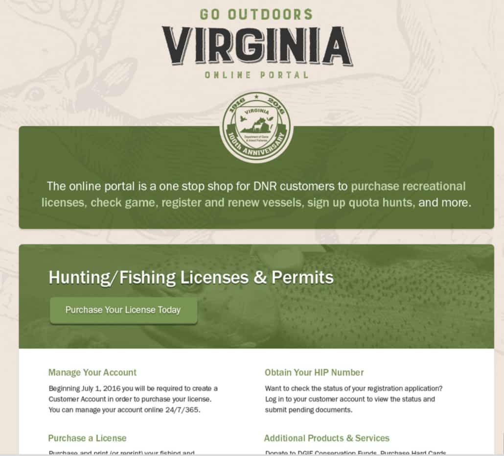 Virginia DGIF Launches Go Outdoors Virginia to Increase Outdoor Participation & Fishing / Hunting License Sales