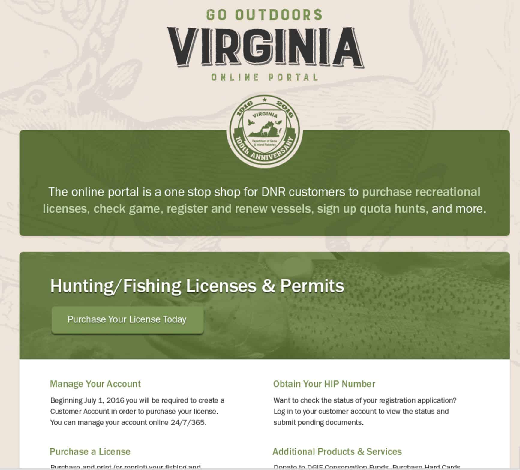 Virginia State Hunting License